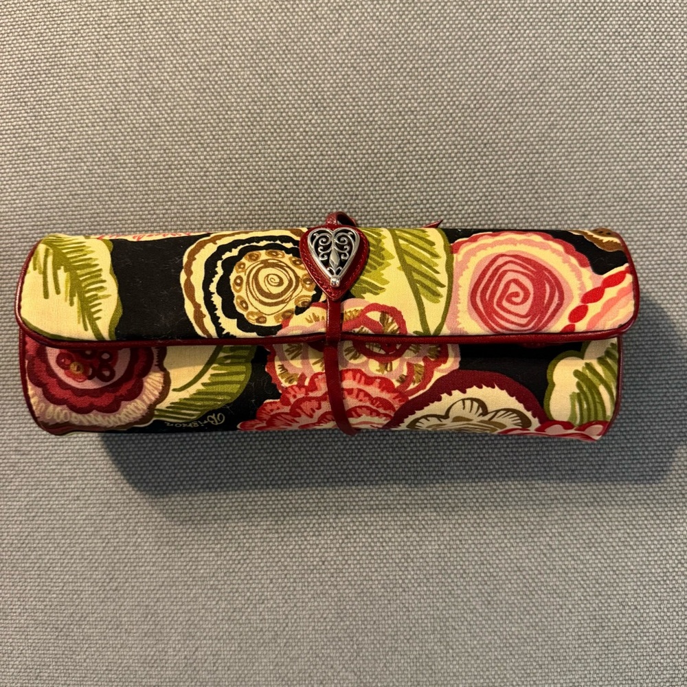 Brighton Multicolor Floral Jewelry Roll